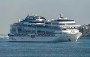 Msc Meraviglia Bound For Port Canaveral After Leaving The Bahamas