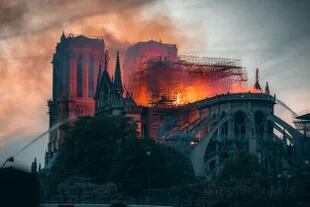 El incendio de la catedral de Notre-Dame en 2019.