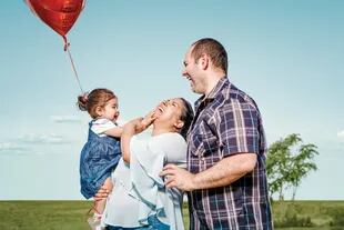 Valentina festejó sus dos años junto a su mamá, Daiana, y Javier, su papá. En agosto fue trasplantada