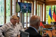 Ante los líderes del G7, Zelensky reclamó intensificar las sanciones contra Rusia