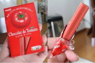 La empresa japonesa apostó por un chocolate con sabor a tomate