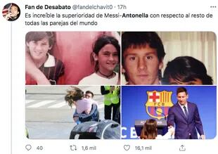 "Es increíble la superioridad de Messi-Antonela con respecto al resto de las parejas del mundo"