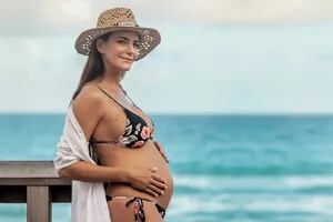 Luciana Aymar. Embarazada de siete meses, posa en exclusiva