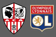 Lyon venció por 2-0 a Ajaccio como visitante en la Ligue 1 de Francia