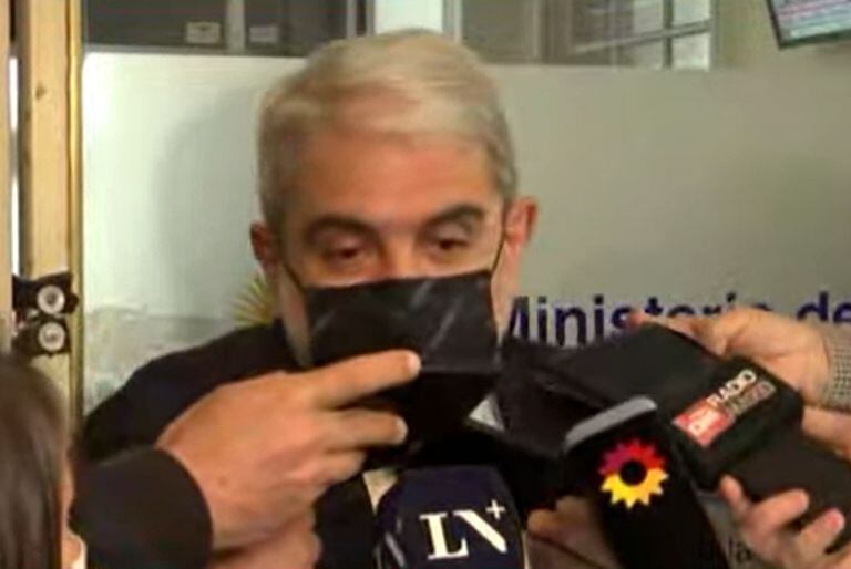 Aníbal Fernández hizo declaraciones a la prensa por el tema del kiosquero asesinado