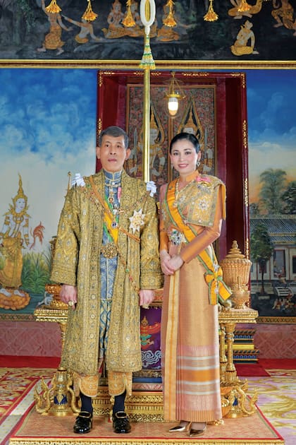 El palacio publicó esta foto de la pareja real el 1 de mayo, con motivo del primer aniversario de su boda