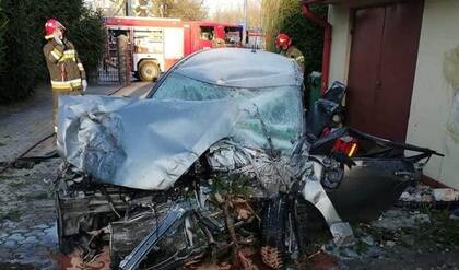 El conductor afortunadamente salvó la vida