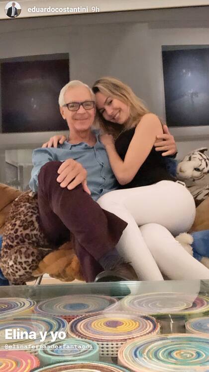 La foto con la que Costantini presentó en sociedad a su nueva candidata en los stories de Instagram.