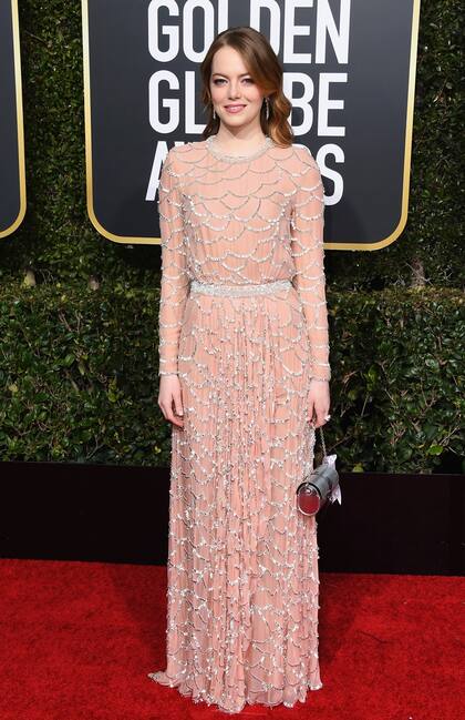 Emma Stone en un elaborado diseño de Louis Vuitton