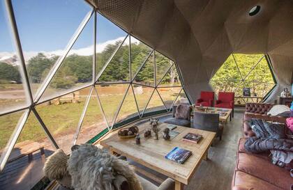 El interior del Domo Living, de libre acceso.