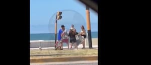 Asaltó a un hombre cuando llegaba a la playa, huyó corriendo y se escapó en un auto