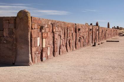 Tiwanaku, principal sitio arqueológico de Bolivia, a 70 km de La Paz.