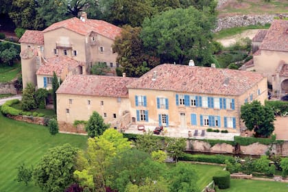 El Château Miraval, en Francia, que compraron, en 2008, y donde se casaron, en 2014.
