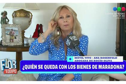 "Rocío Oliva tiene derecho a presentarse como acreedora cuando se abra la sucesión", sentenció Ana Rosenfeld