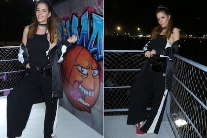 Juli Nair Calvo, con un look sporty en el espacio Puma del Lollapalooza