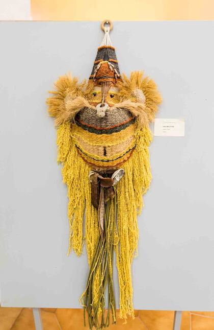 Máscara, de Ana Mazzoni, en el museo regional de Morteros.