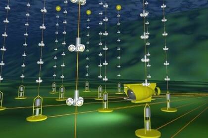 Los detectores de ANTARES están a 2.500 metros de profundidad en el Mar Mediterráneo, cerca de la costa de Marsella