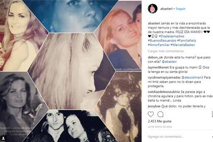 "Jamás en la vida encontrarás mayor ternura y más desinteresada que la de nuestra madre. ¡Feliz día!", escribió