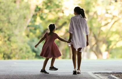 Una vez finalizado el encuentro con el mandatario chino, Valentina y Antonia disfrutaron el resto del domingo junto a su familia.