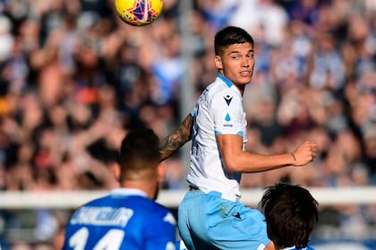 El 5 de enero, el futbolista se lució con la camiseta del Lazios contra Brescia