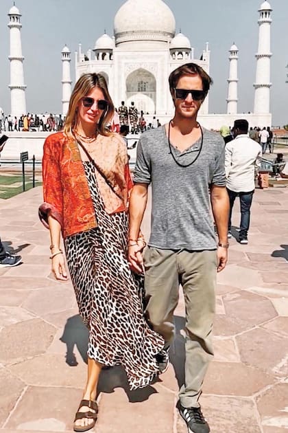 Un retrato que eligieron compartir en las redes sociales durante su viaje a la India.