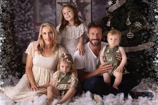 José Meolans. Las tiernas imágenes navideñas del "Tiburón" y su familia