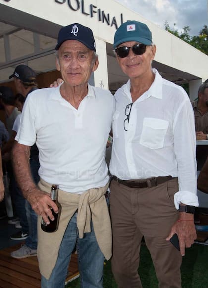 Adolfo Cambiaso y Eduardo Costantini en la final del Abierto de Polo en Palermo