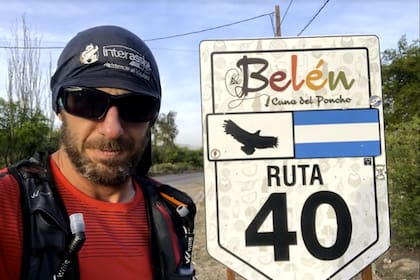 Por la ruta 40, en Belén, Catamarca: la travesía en pleno