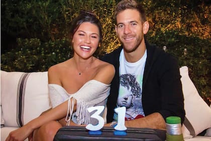 Con su amor, Juan Martín del Potro, a quien acompaña a sol y a sombra