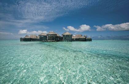 Frente de la villa donde, dicen, supo alojarse Madonna con su familia en Soveva Fushi.