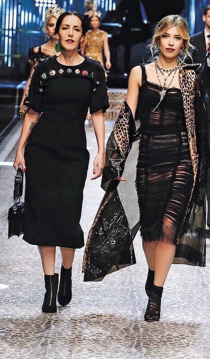 En 2017, Stephanie y Michelle desfilaron juntas por primera vez sobre la pasarela, con la colección otoño/invierno de la firma italiana Dolce Gabbana, en Milán.