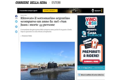 La noticia del descubrimiento del buque ocupó esta mañana las portadas de los grandes medios internacionales