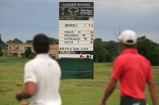 El curioso homenaje al ARA San Juan en el Abierto de golf en Pilará Golf Club