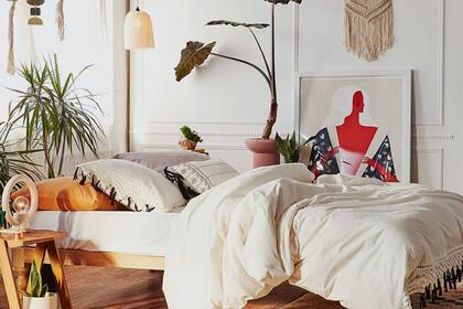 Relax en tonos claros y muchas plantas