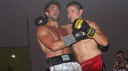 Luciano Castro boxeó con Maravilla Martínez