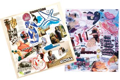 Durante la cuarentena, Jime fue convocada para participar de una muestra digital de collage para la galería de arte Mondo de Madrid, a la que llamó “What Is Unconditional Love?”. Aquí, la foto de su primer collage para Wunsch Gallery, de Buenos Aires, al que tituló Kiss.