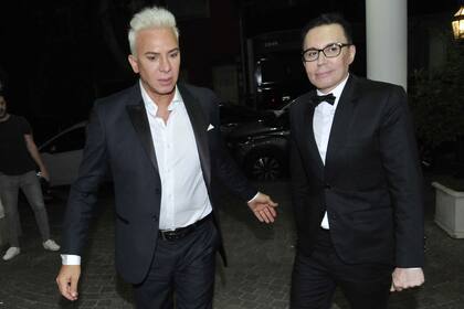 Marcelo Polino y Flavio Mendoza se acercaron a la casa velatoria para darle el ltimo adis a Santiago Bal