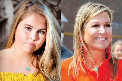 El mismo colgante lo usó su mamá, también este año, cuando visitó la isla Texel para conocer cuánto afectó al turismo el coronavirus