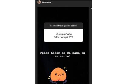 Las preguntas que contestó Dalma desde sus historias de Instagram