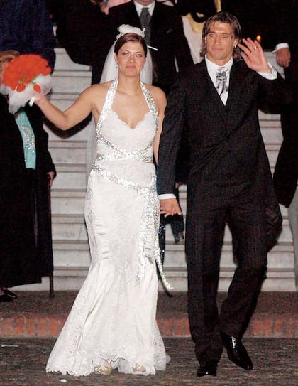 Su boda en el 2005, antes de convertirse en padres