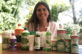 Con aloe vera. Crearon un producto que se vende en todas las dietéticas del país