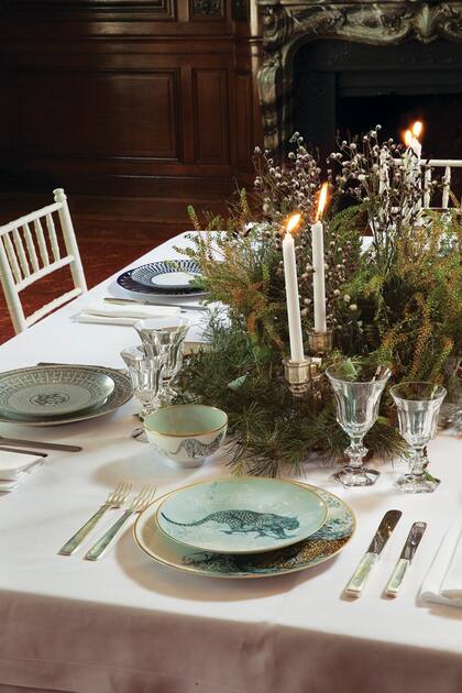 La mesa lista para recibir a las beauties