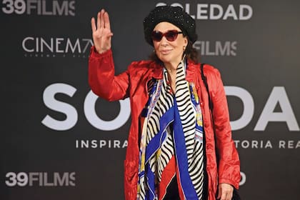 Graciela Borges en el estreno de Soledad