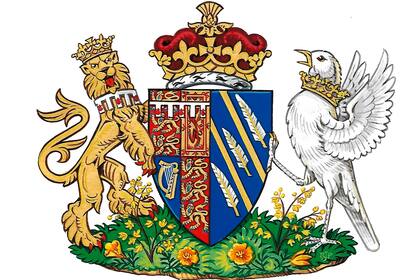 El escudo de armas de Meghan Markle, el cual fue aprobado por la reina Isabel.
