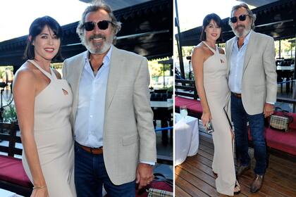 Pamela David y su marido, Daniel Vila, posaron juntos para las cámaras. Vestidos a composé, la pareja se mostró sonriente y romántica