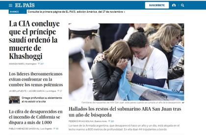 La noticia del descubrimiento del buque ocupó esta mañana las portadas de los grandes medios internacionales