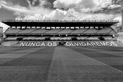 .Una postal del estadiio de Rayo Vallecano, hoy
