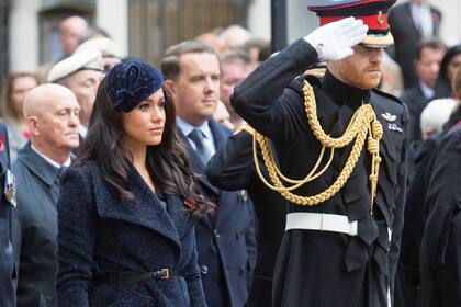 El pasado jueves 7, los duques de Sussex participaron de Fields of Remembrance, una ceremonia conmovedora que tiene lugar en los jardines de la Abadía de Westminster desde hace 91 años.