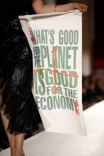 La proclama de Westwood contra el cambio climático