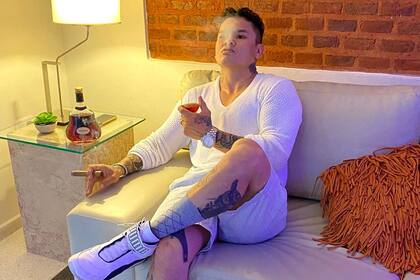 El "Chino" Maidana en una de sus postales excéntricas